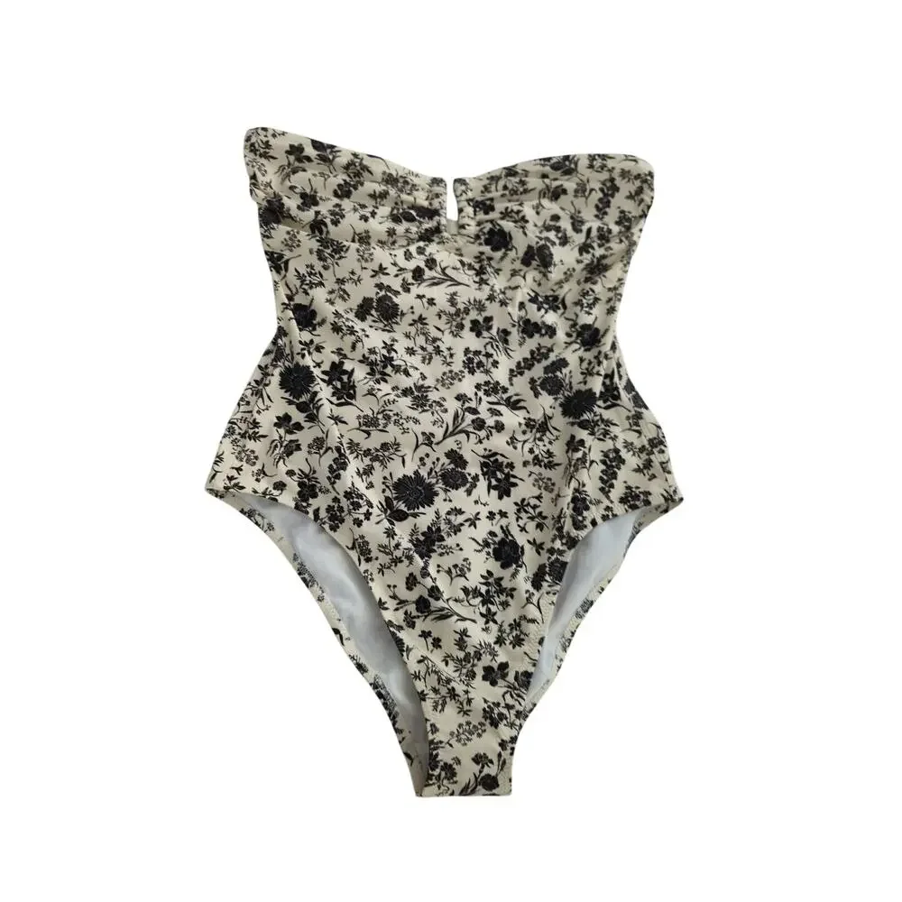 Ulla Johnson Monterey Strapless One Piece Swimsuit NWT